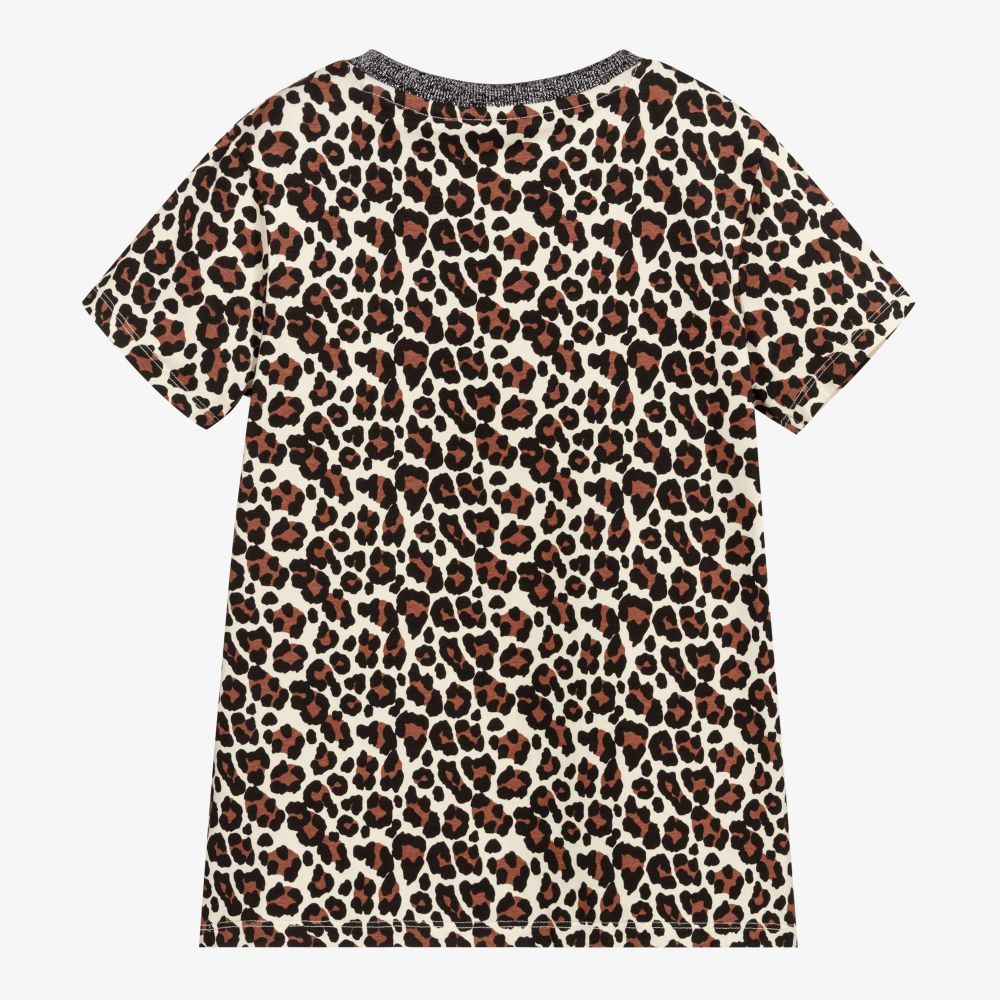 Guess - Teen Leopard Print T-Shirt | Childrensalon Outlet