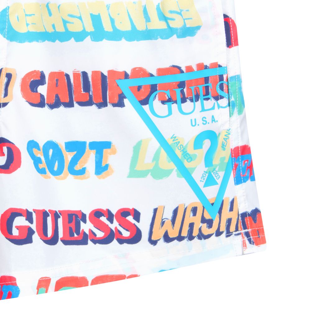 Guess-Teen Multi Print Swim Shorts | Childrensalon Outlet