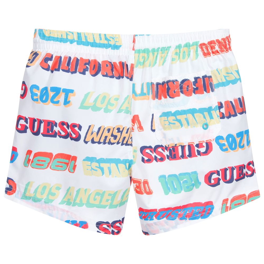 Guess-Teen Multi Print Swim Shorts | Childrensalon Outlet