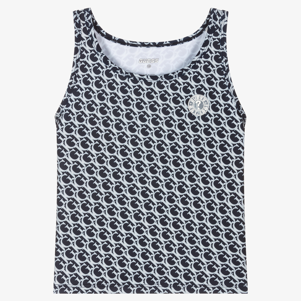Guess-Синий укороченный топ для подростков | Childrensalon Outlet