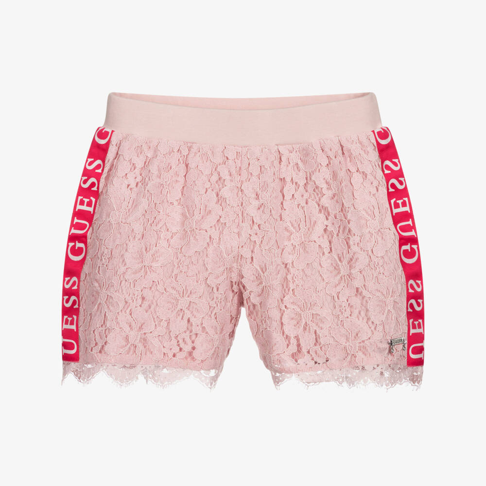 Guess-Розовые кружевные шорты для подростков | Childrensalon Outlet