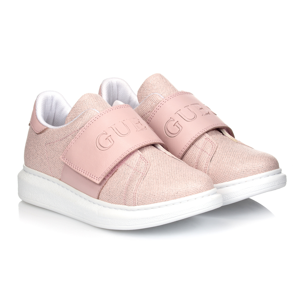 Guess - Teen Pink Logo Trainers | Childrensalon