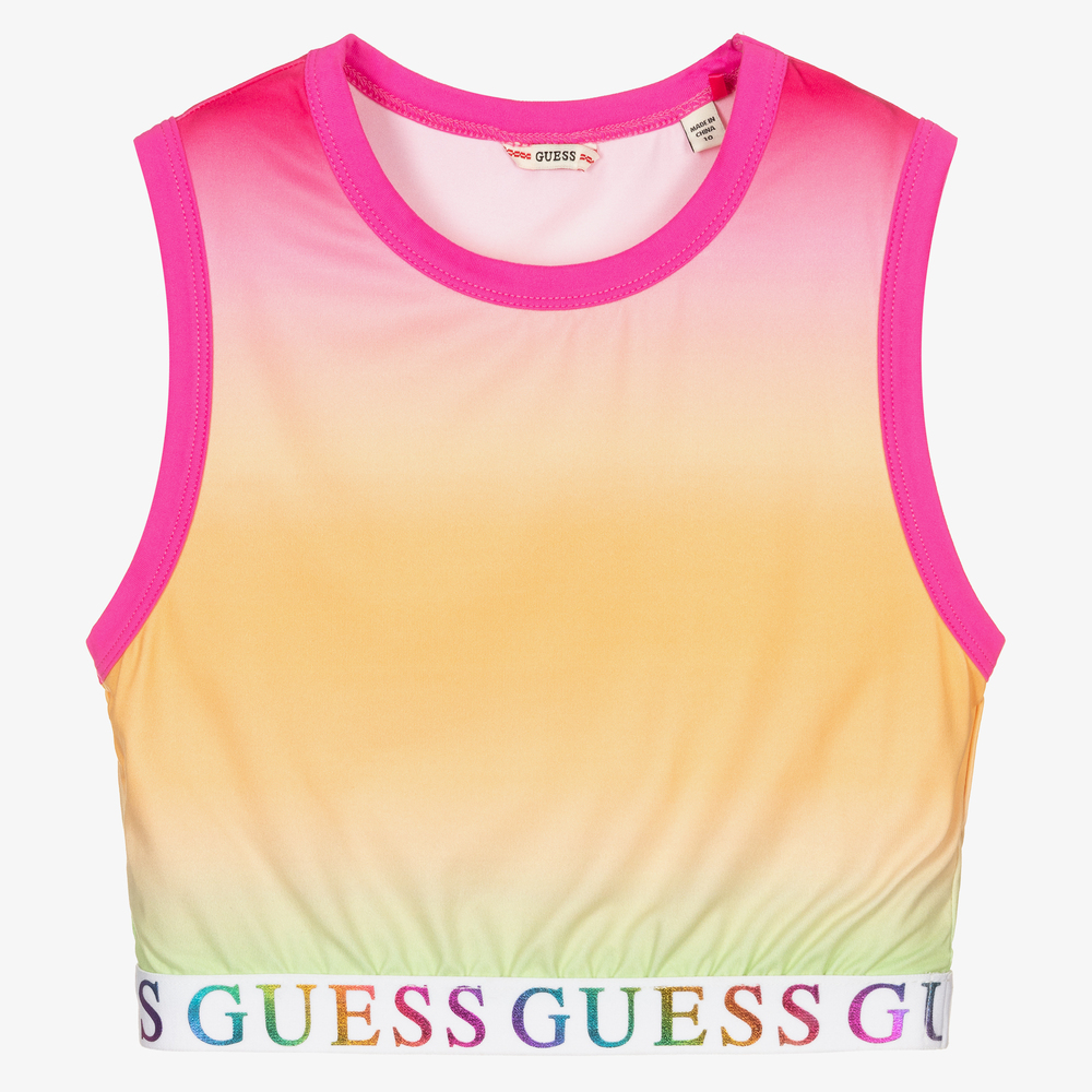 Guess - Pinkes Teen Kurztop mit Farbverlauf | Childrensalon