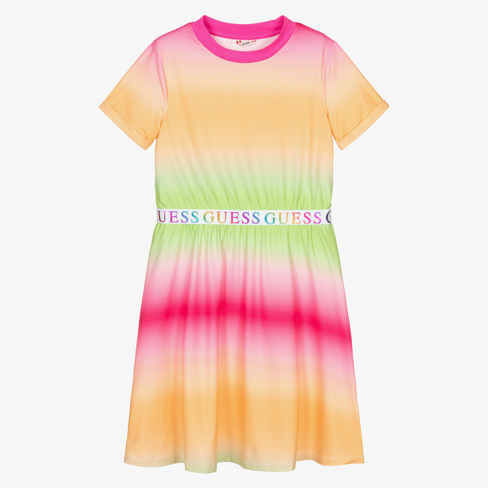 Guess - Pinkes Teen Kleid mit Farbverlauf | Childrensalon
