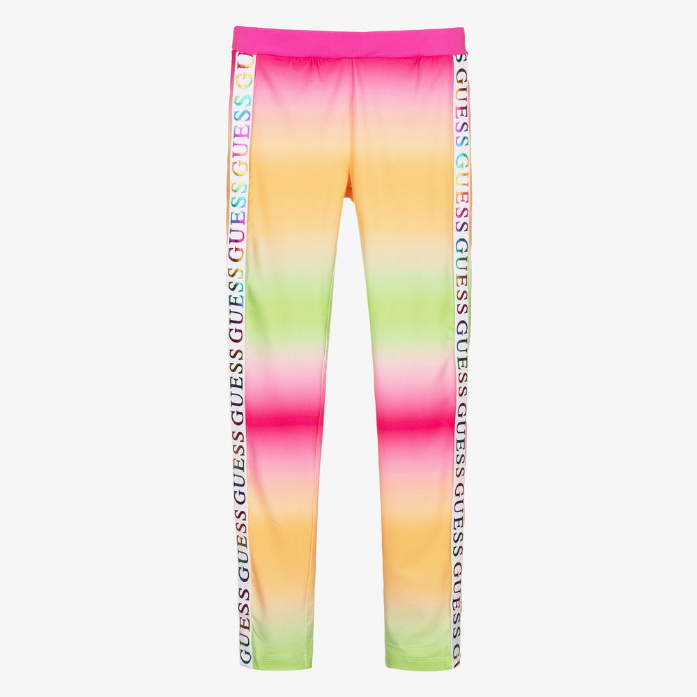 Guess-Розовые легинсы с эффектом омбре для подростков | Childrensalon Outlet