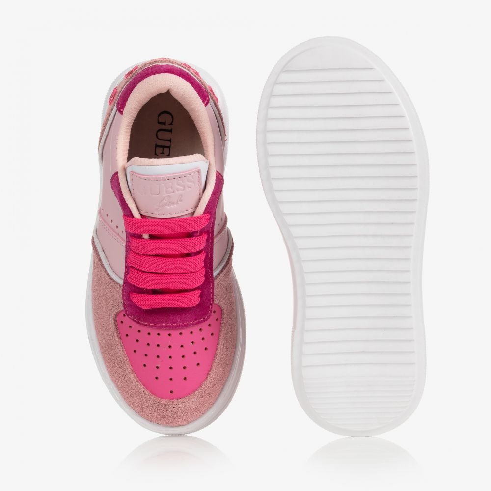 Guess top pink trainers