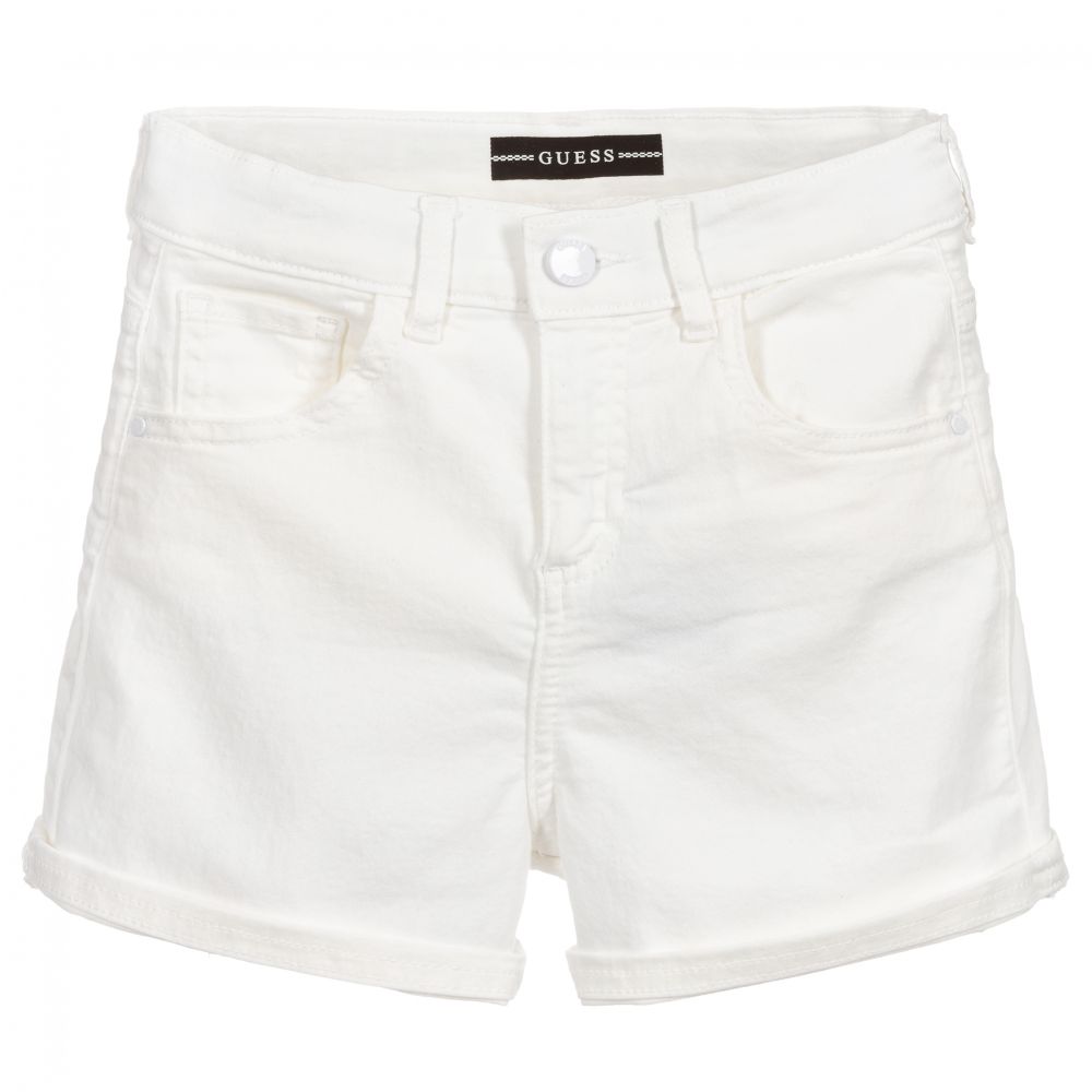 Guess white shorts hotsell
