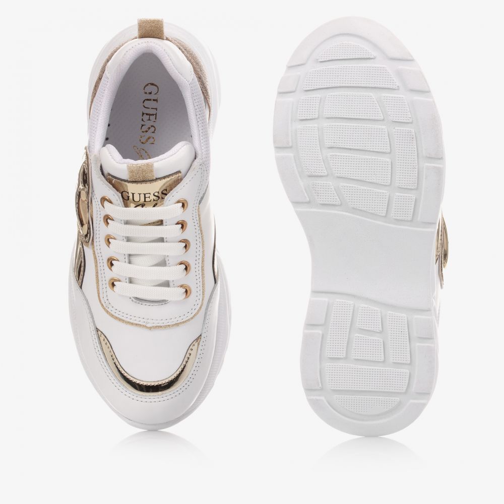 Baskets blanches clearance guess
