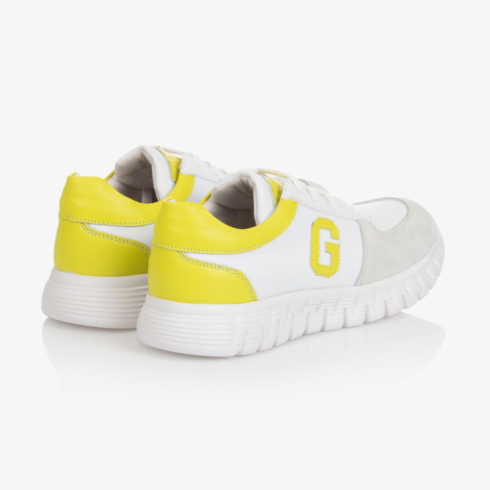 Guess-Белые кожаные кроссовки для подростков | Childrensalon Outlet