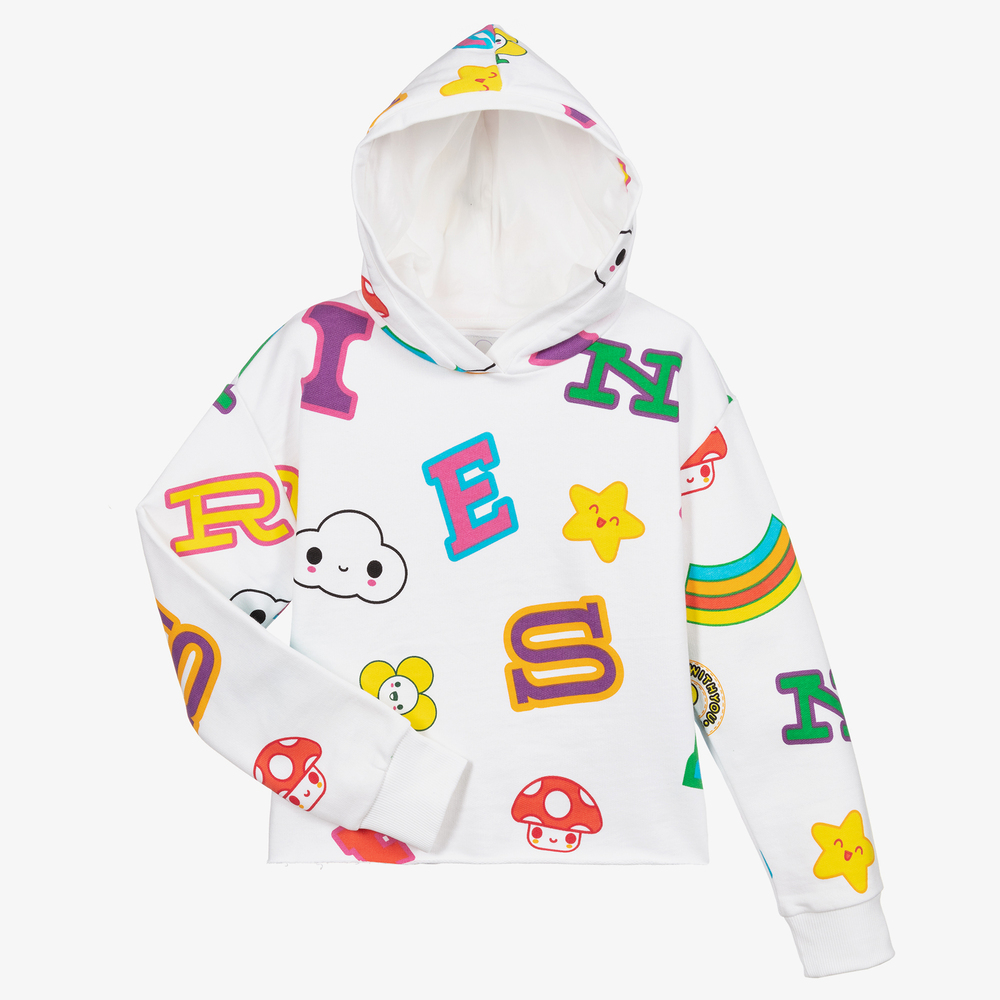 Guess white sweatshirt clearance