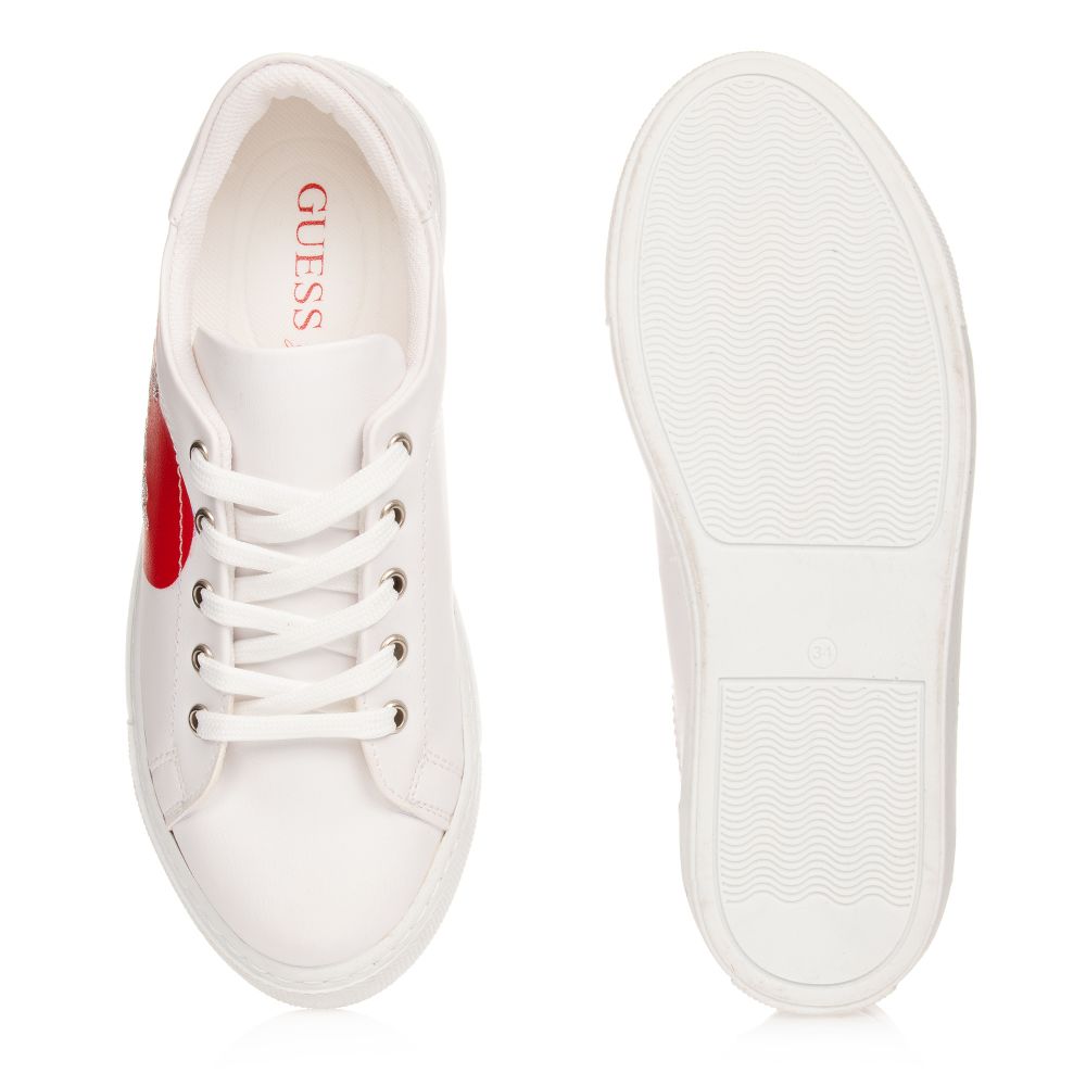 Guess logo trainers store