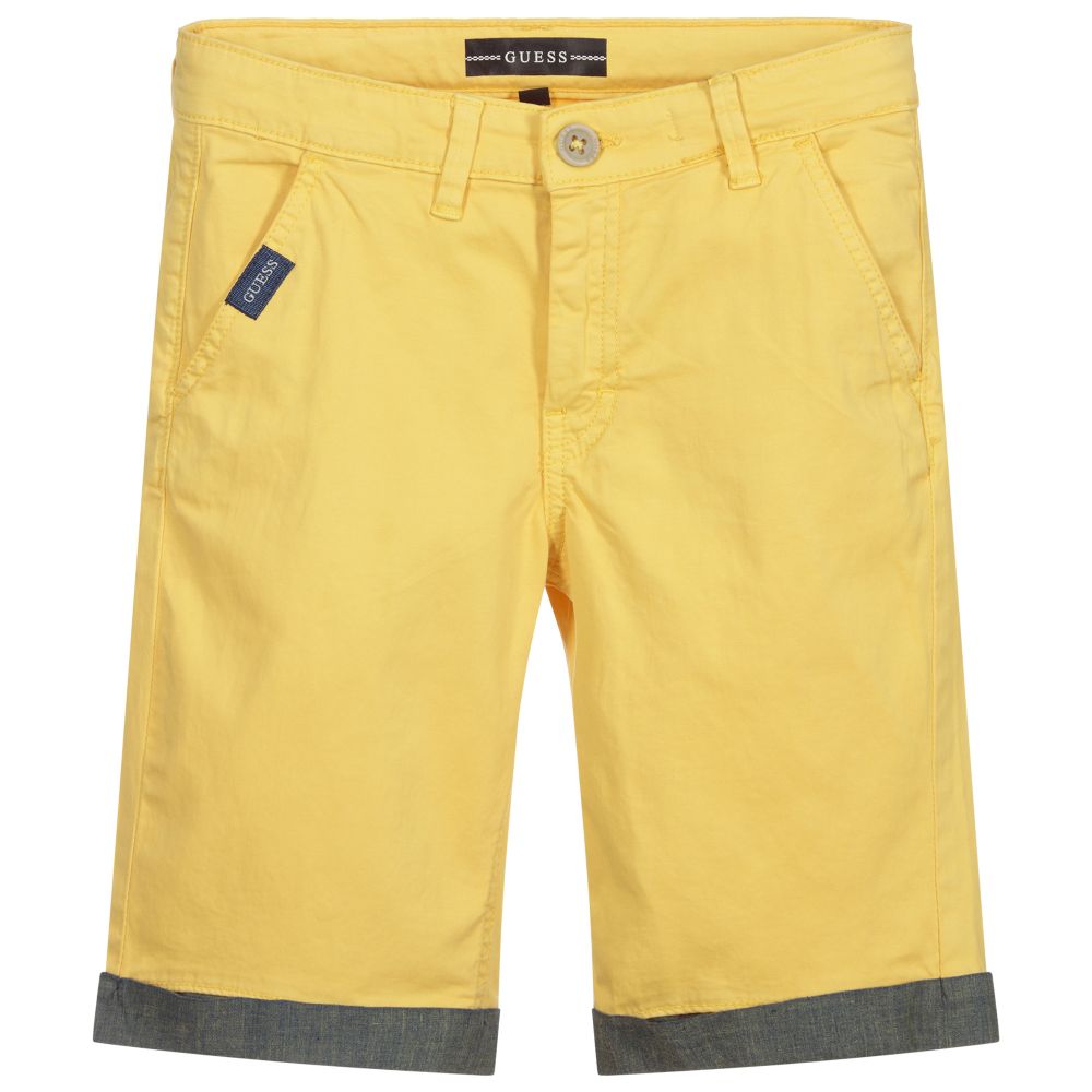 Guess - Bermuda jaune Ado | Childrensalon