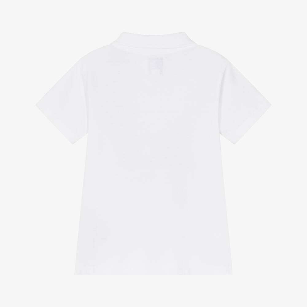 Guess-White Bear Polo Shirt | Childrensalon Outlet