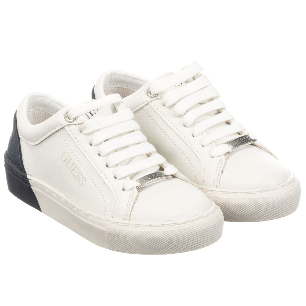 guess logo trainers