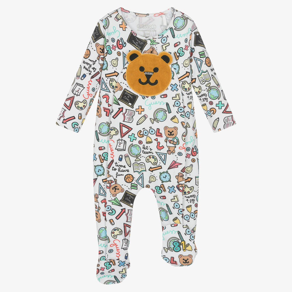 جيس-أفرول بيبي غرو قطن جيرسي عضوي لون أبيض للأطفال | Childrensalon Outlet
