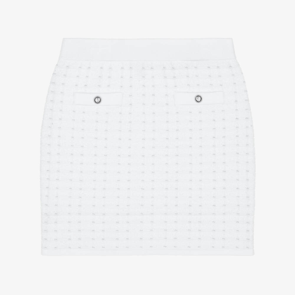 Guess-White Knitted Skirt | Childrensalon Outlet