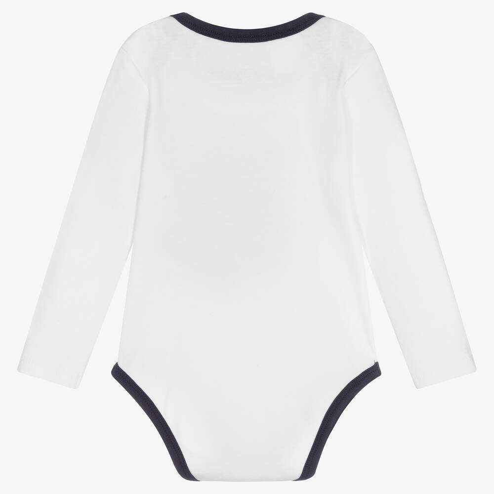 Guess-Белое боди с медвежонком | Childrensalon Outlet