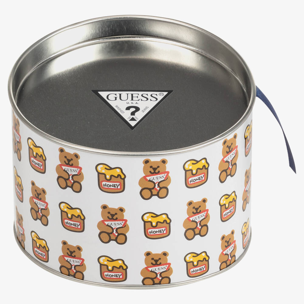 Guess-Белое боди с медвежонком | Childrensalon Outlet