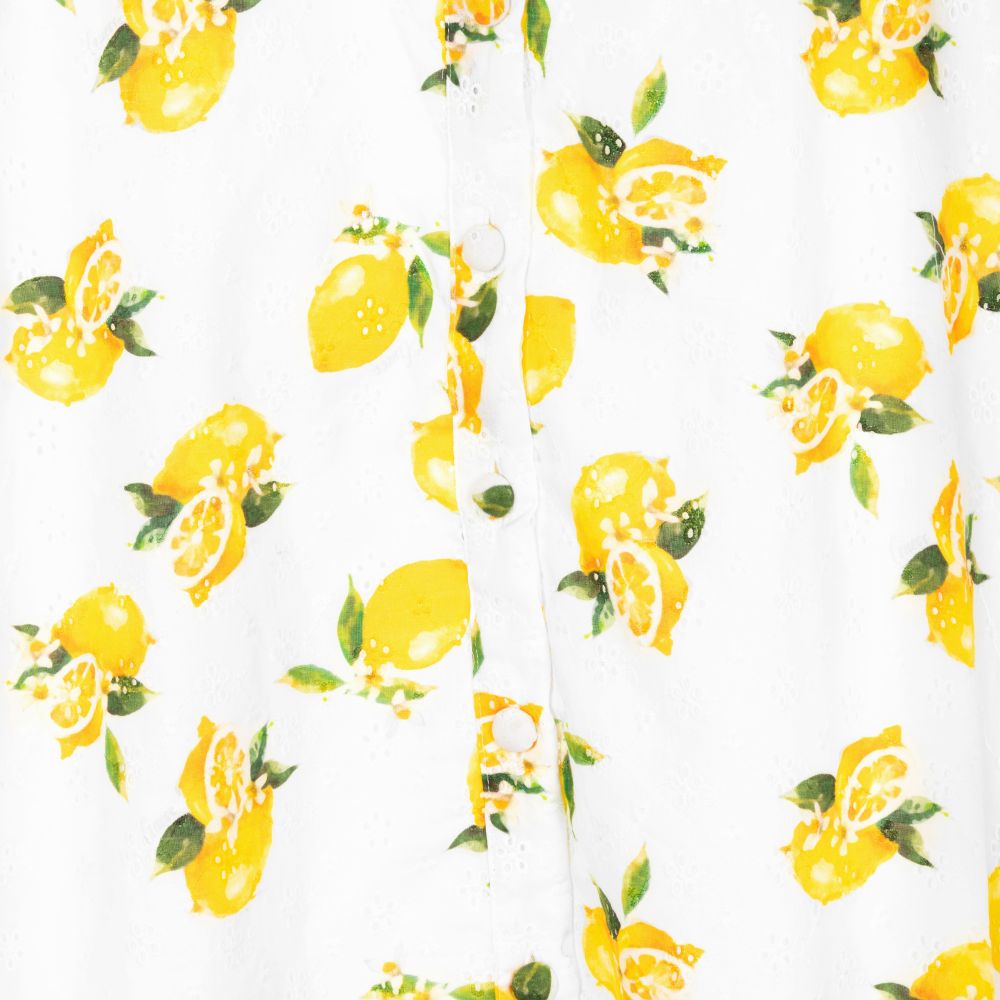 Guess-Белая юбка с желтыми лимонами | Childrensalon Outlet