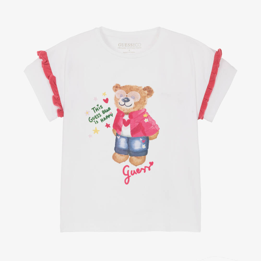 Guess-Young Ladies' Cotton Teddy Tee | Childrensalon Outlet