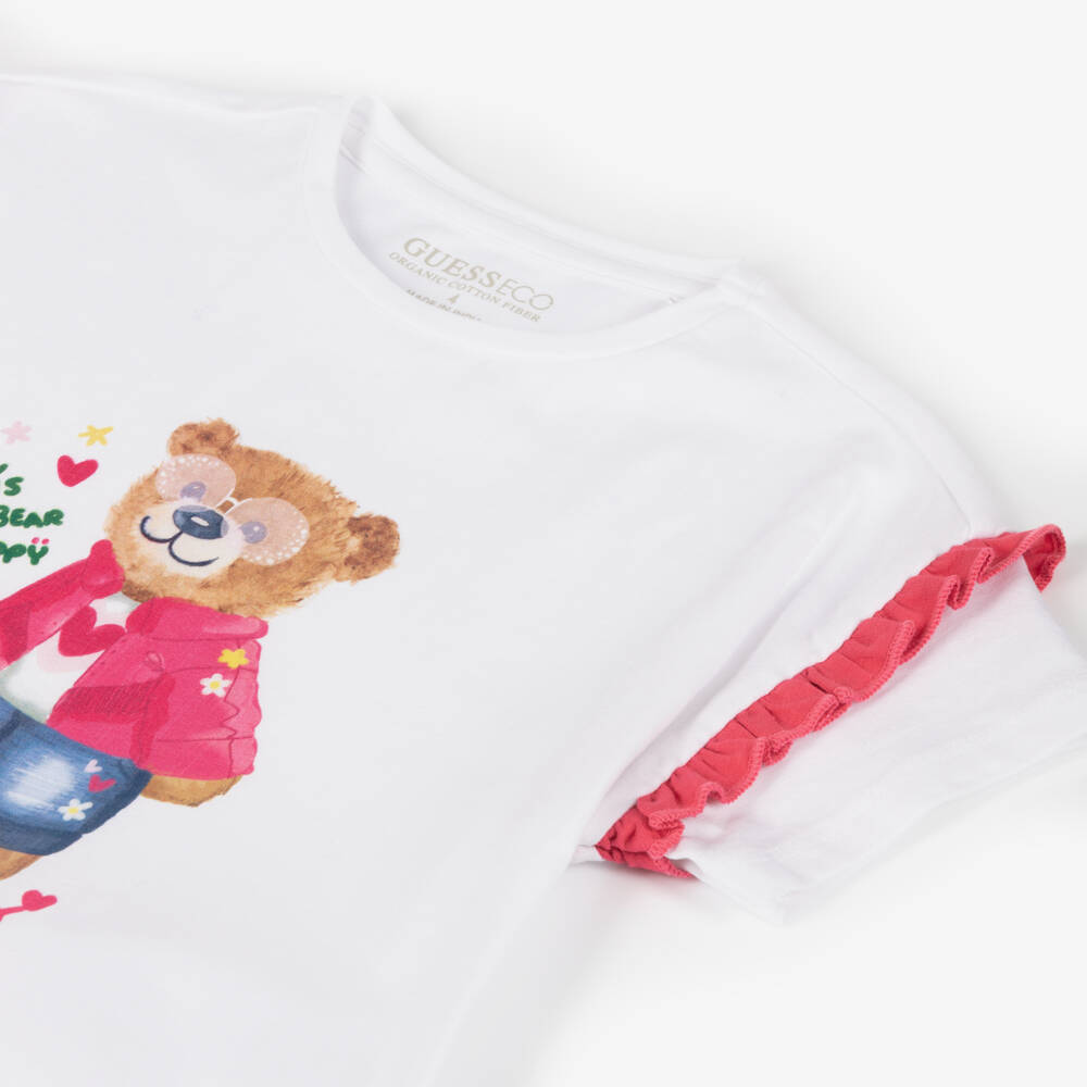 Guess-Young Ladies' Cotton Teddy Tee | Childrensalon Outlet