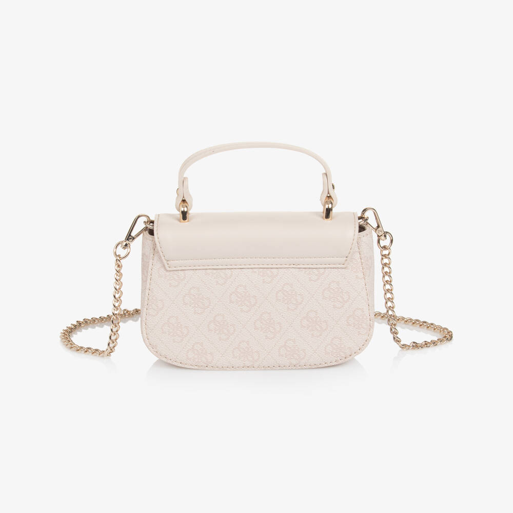 Guess-Young Ladies Ivory Logo Purse | Childrensalon Outlet