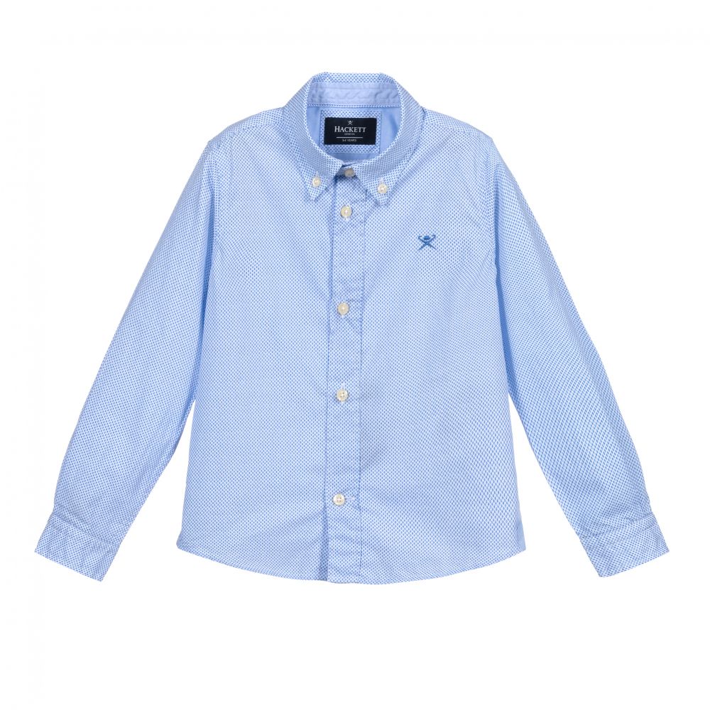 Hackett London - Blue Cotton Shirt | Childrensalon