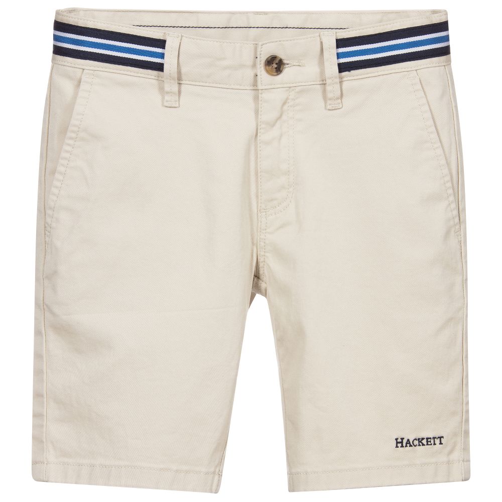 Hackett London - Boys Beige Chino Shorts | Childrensalon