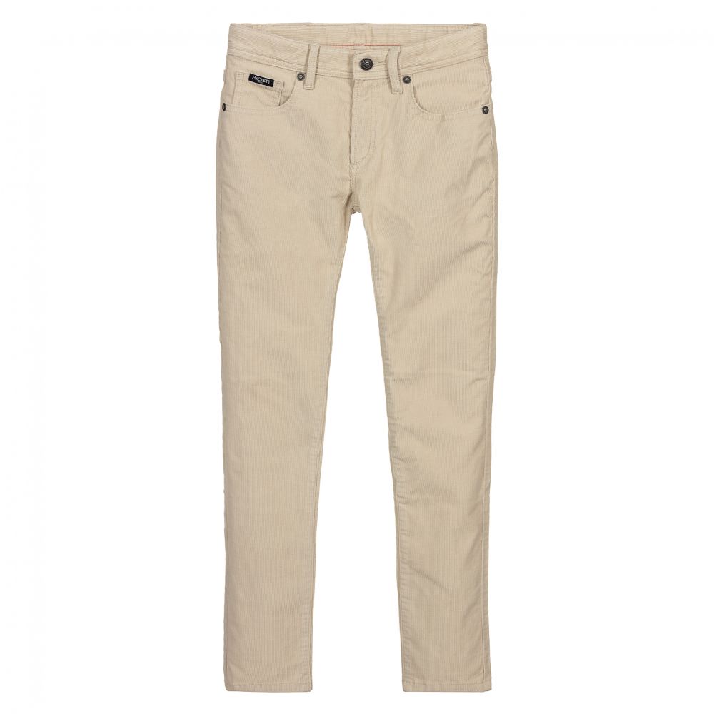 Hackett London - Boys Beige Corduroy Trousers | Childrensalon