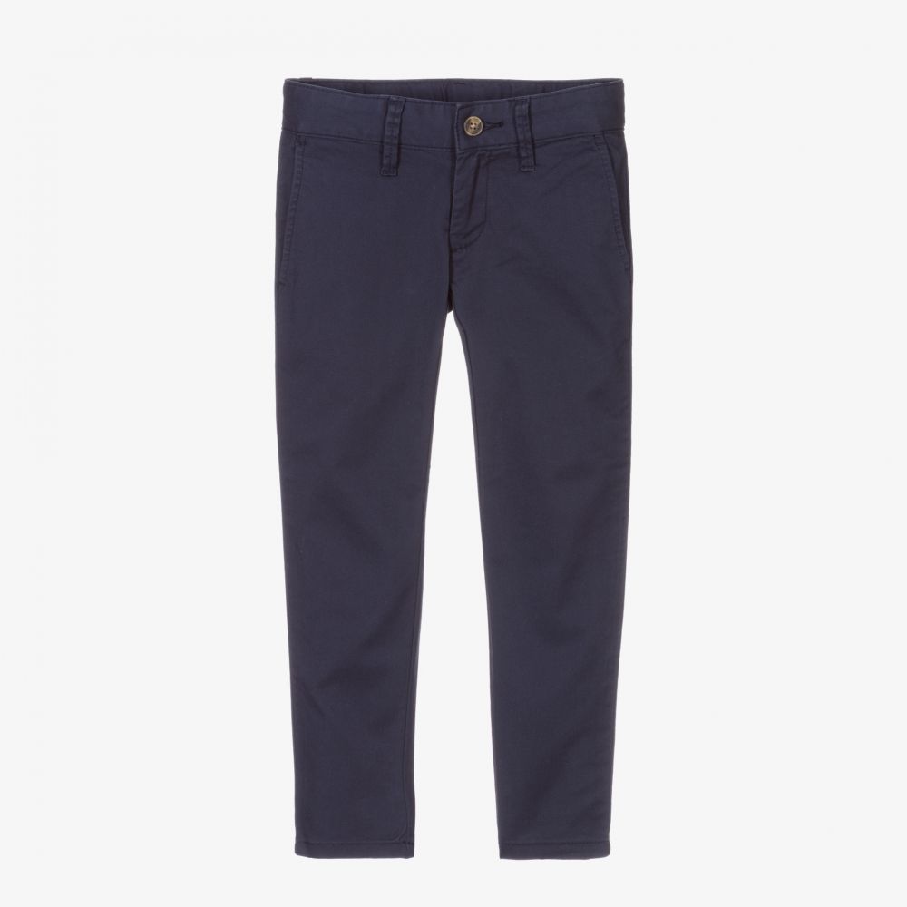 Hackett London-Boys Blue Chino Trousers | Childrensalon Outlet