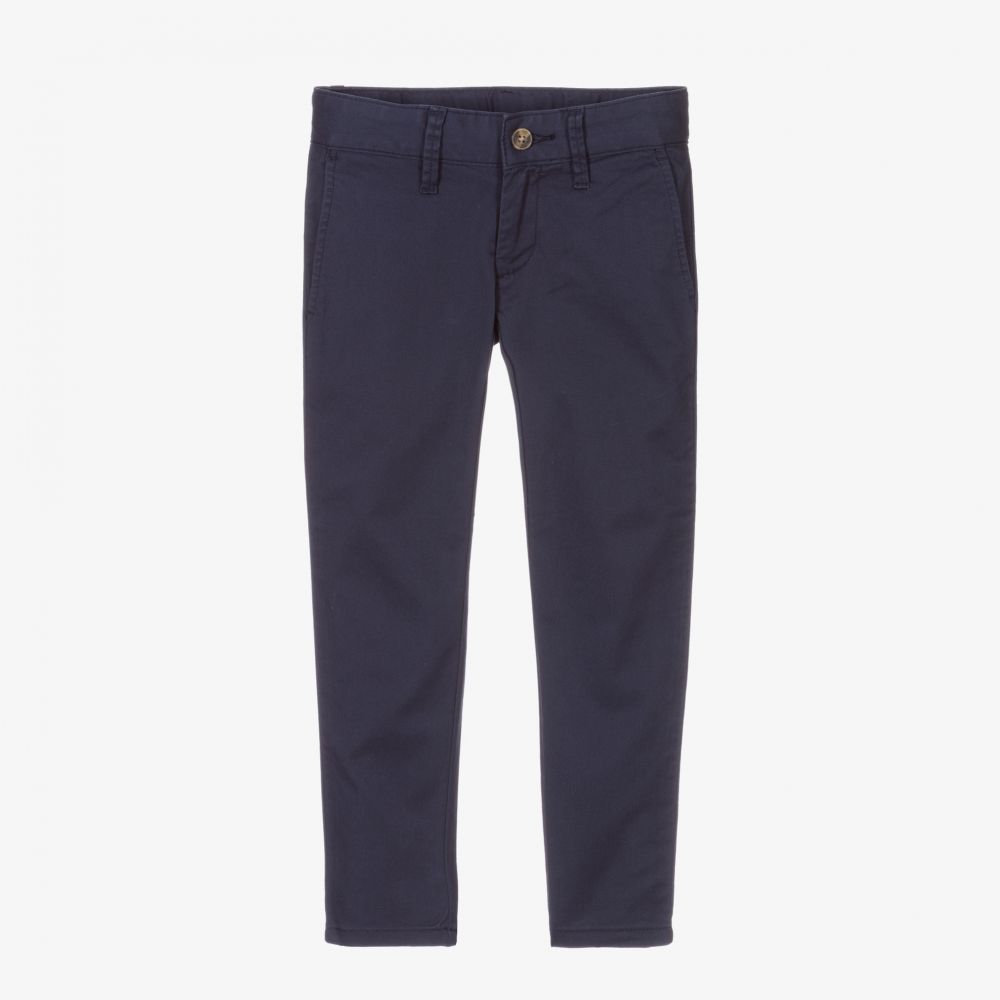 Hackett London - Chino bleu Garçon | Childrensalon