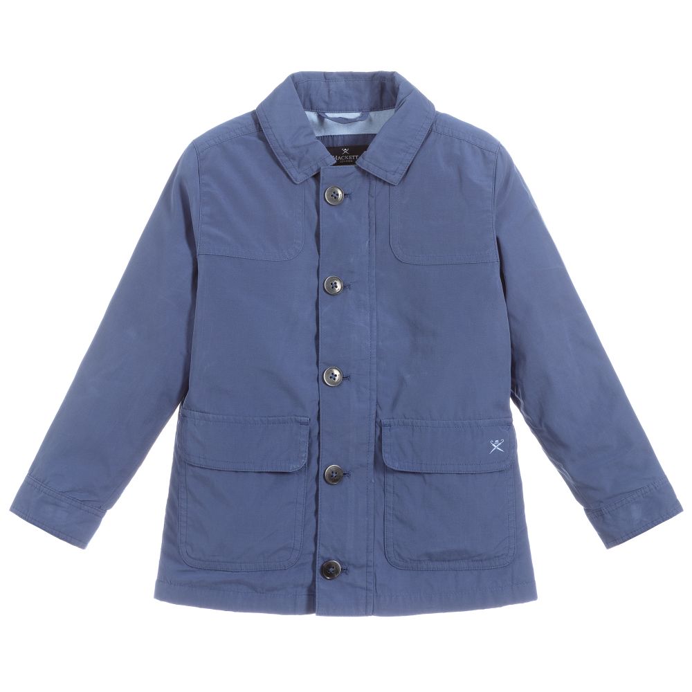 Hackett London - Boys Blue Coat | Childrensalon