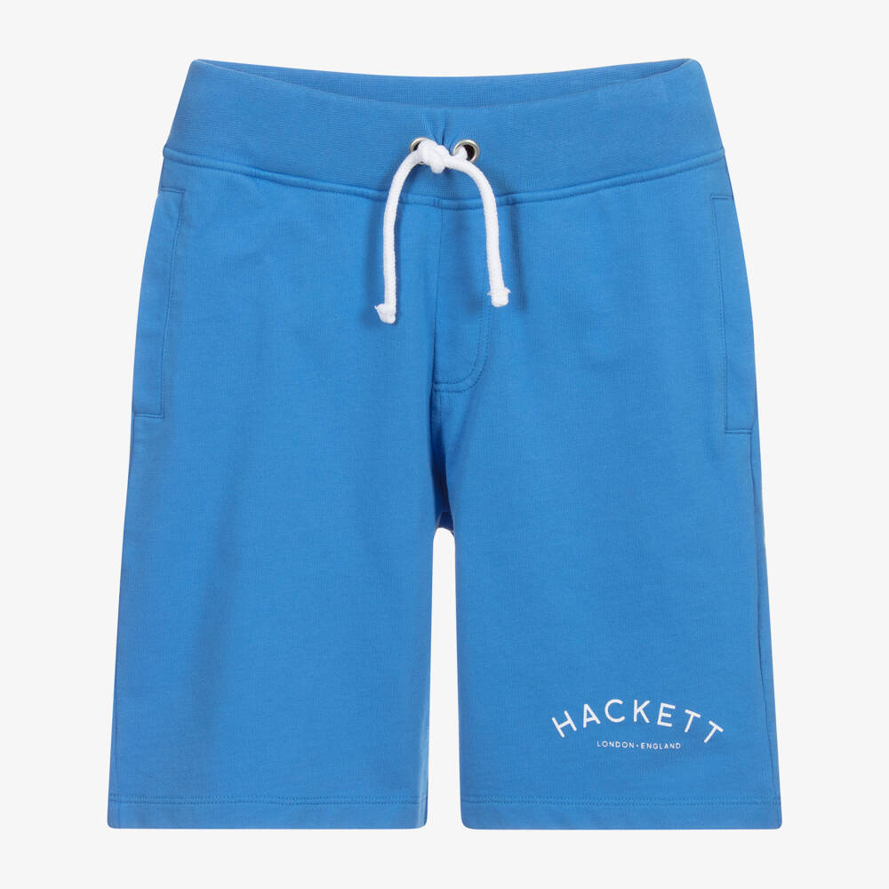 Hackett London-Boys Blue Cotton Jersey Shorts | Childrensalon Outlet