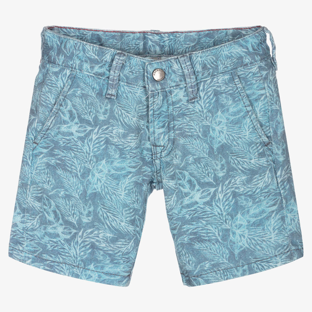 Hackett London - Boys Blue Denim Shorts | Childrensalon