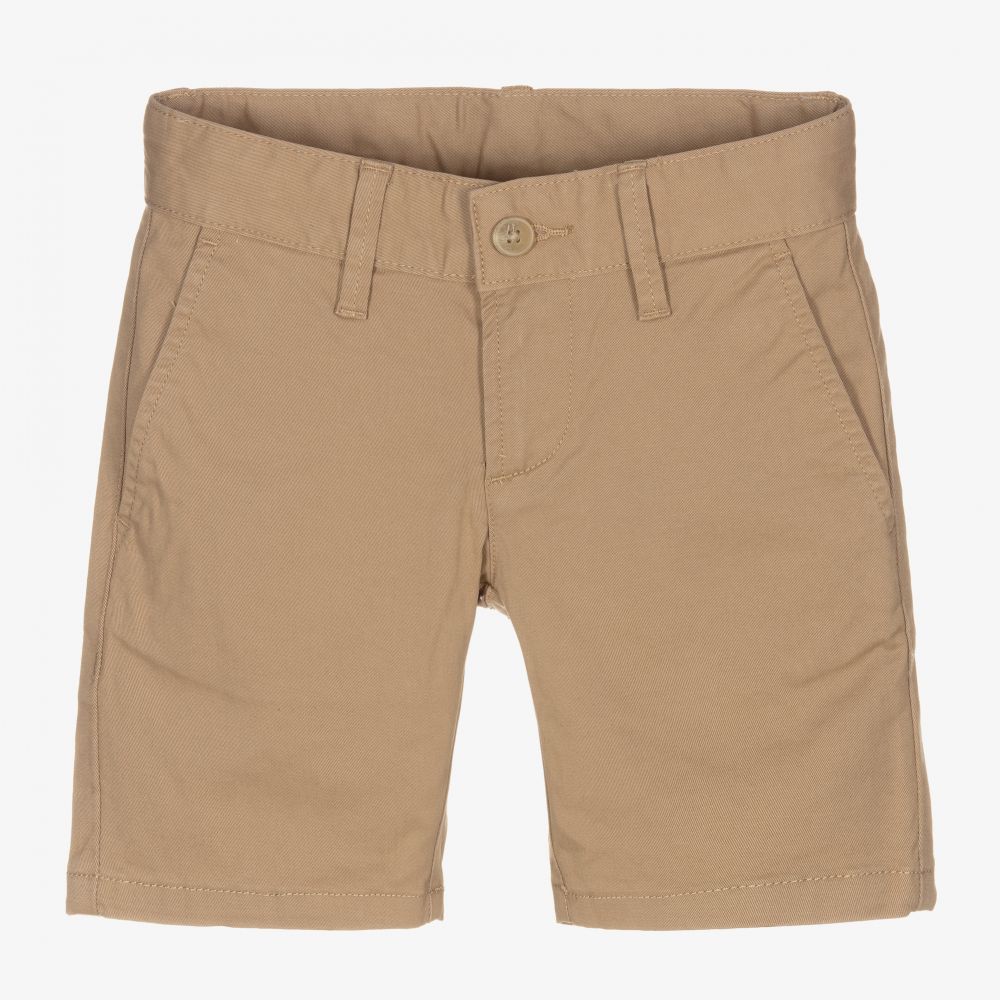 Hackett London Boys Brown Chino Shorts Childrensalon Outlet