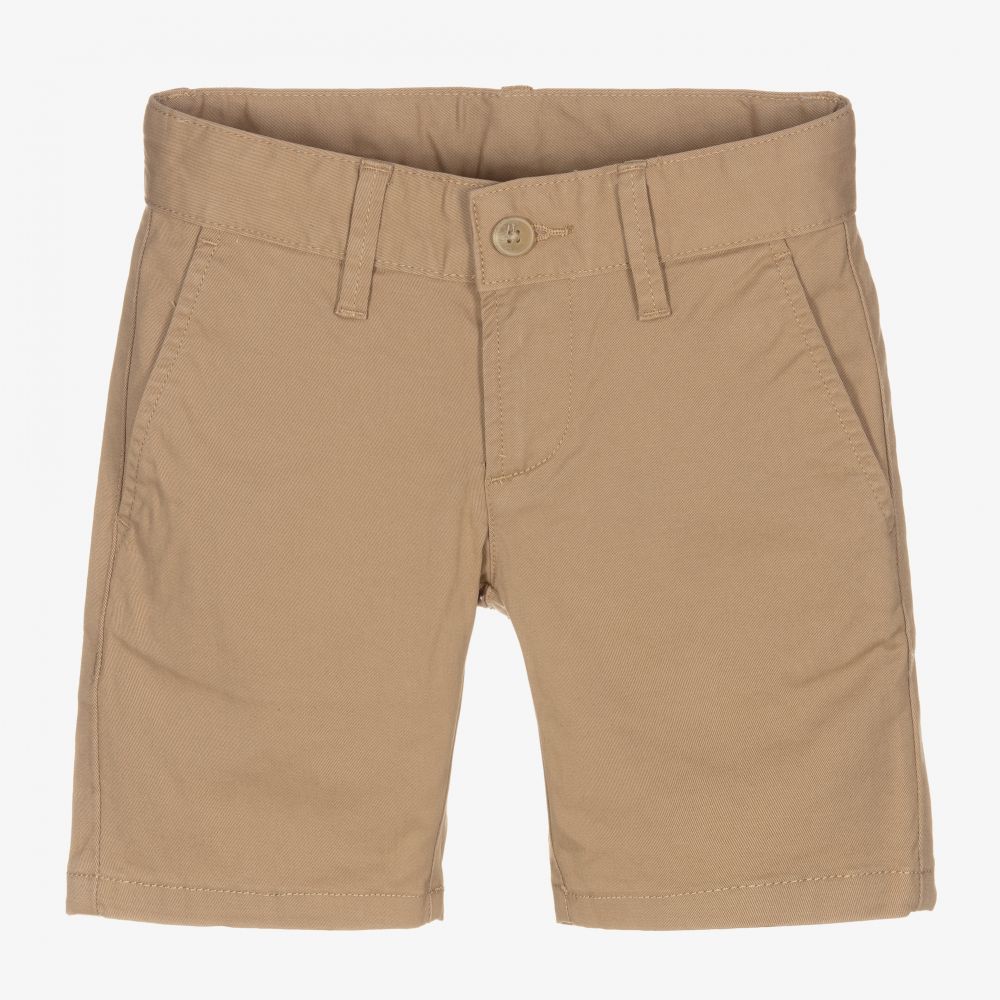 Hackett London - Bermuda chino marron Garçon | Childrensalon