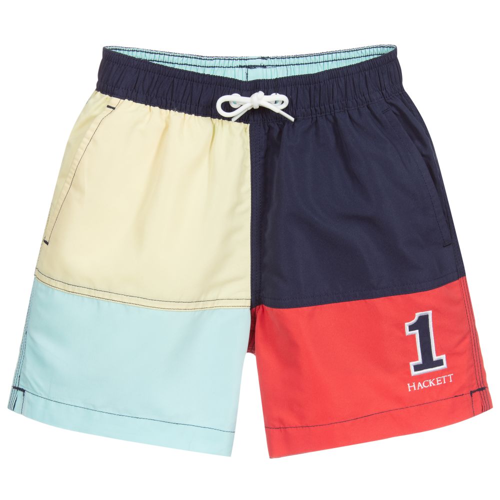 Hackett London Boys Colourblock Swim Shorts Childrensalon Outlet