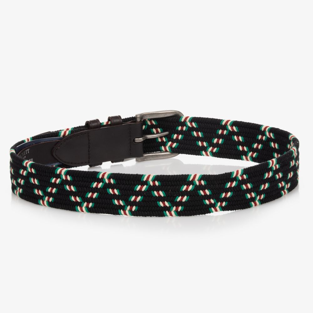 هاكيت London-Boys Dark Blue Woven Belt | Childrensalon Outlet