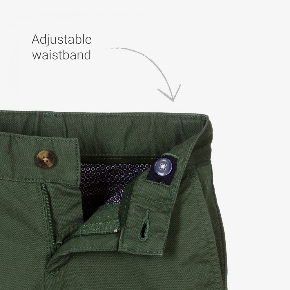 Hackett London-Boys Green Chino Trousers | Childrensalon Outlet