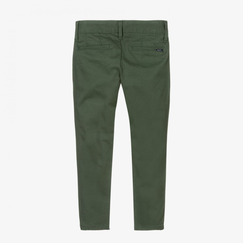 Hackett London-Boys Green Chino Trousers | Childrensalon Outlet