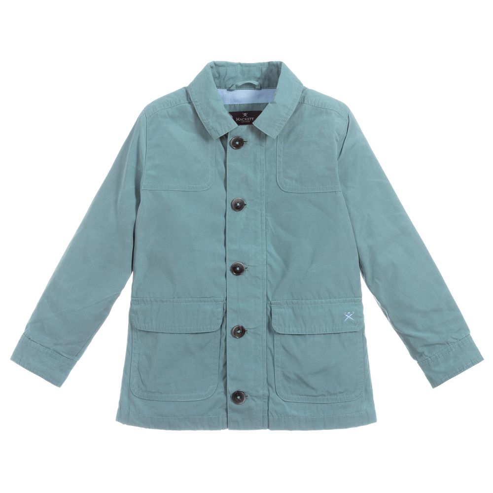 Hackett London - Boys Green Coat  | Childrensalon