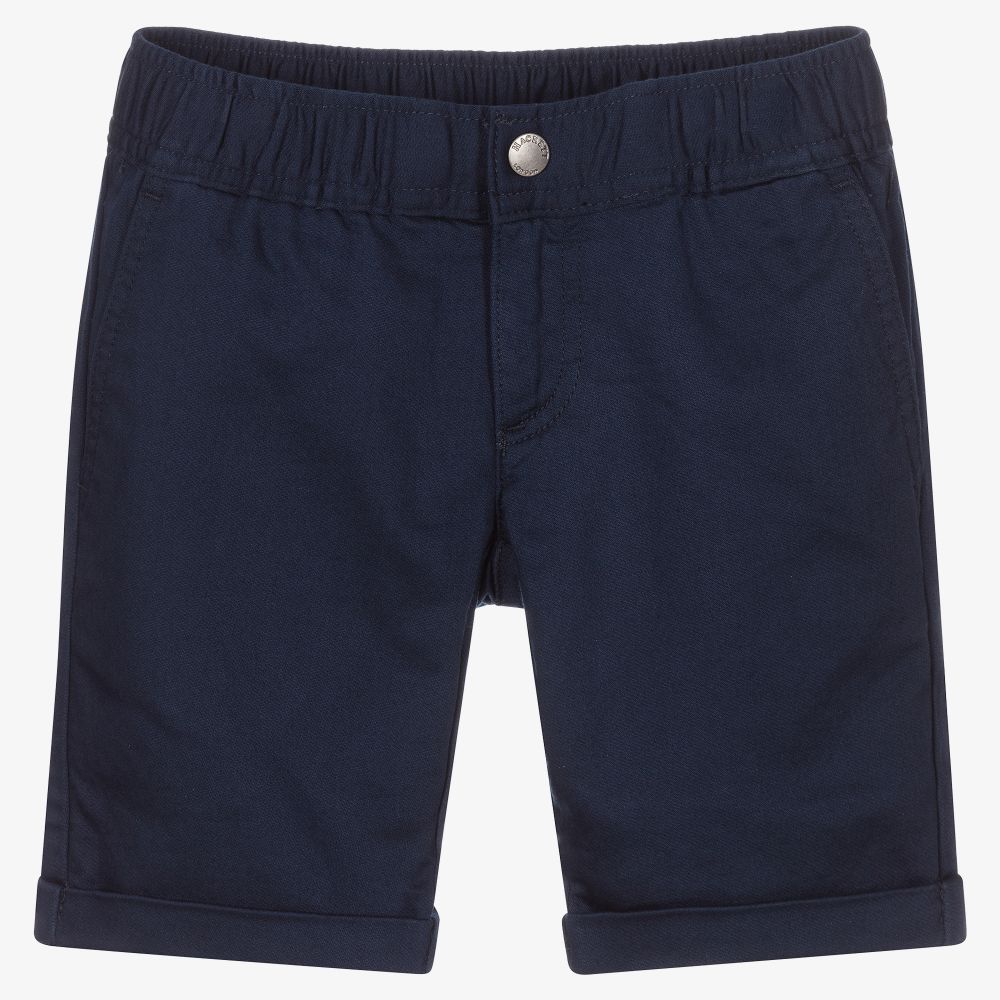 Hackett London - Boys Navy Blue Cotton Shorts | Childrensalon
