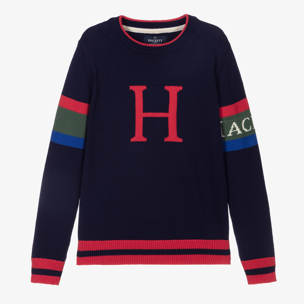 Pull bleu marine garcon deals