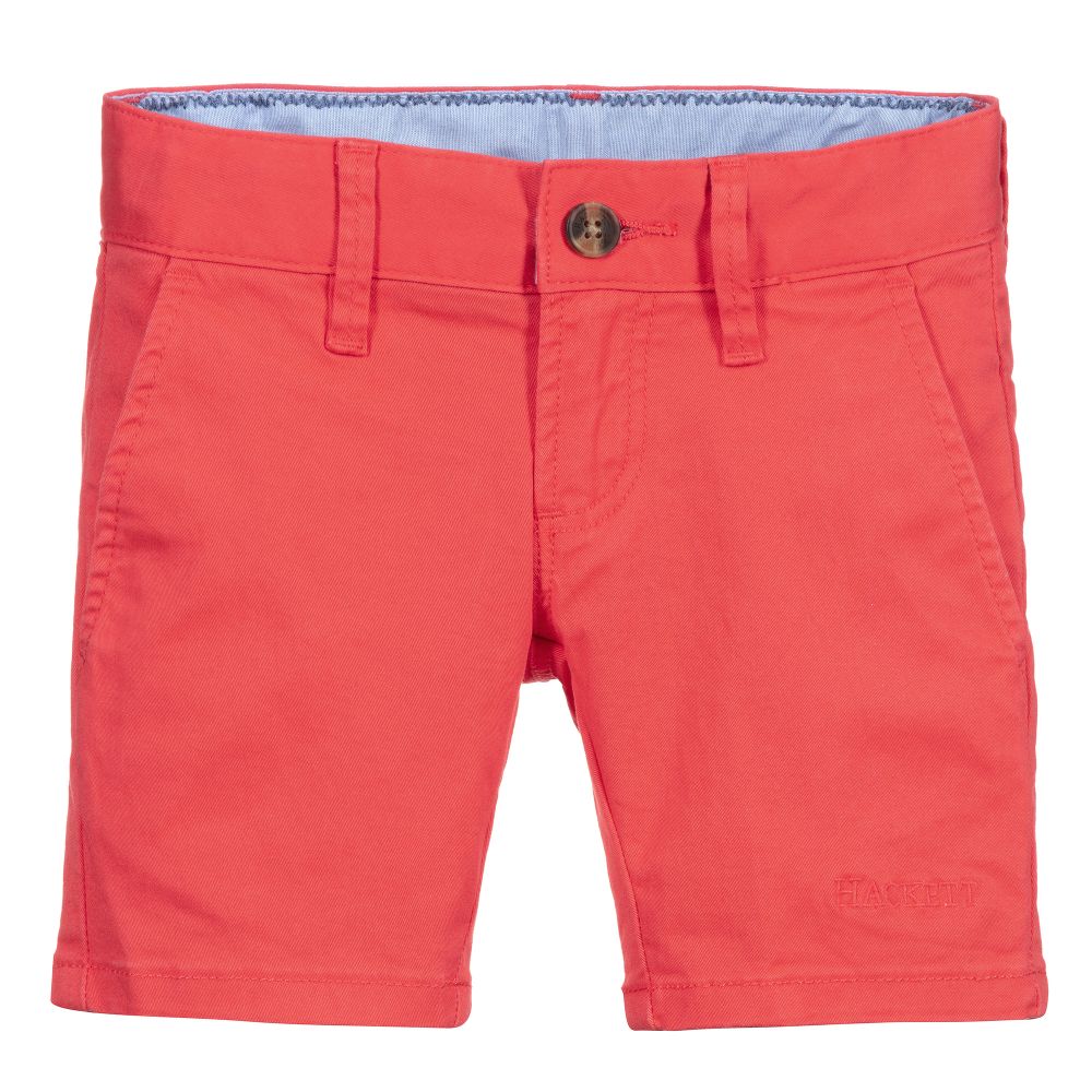 Hackett London - Short chino rouge Garçon | Childrensalon