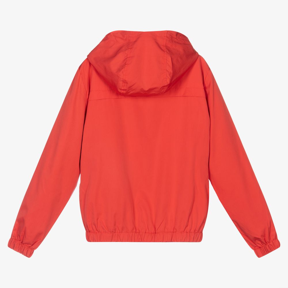 Red hooded vest boys clearance