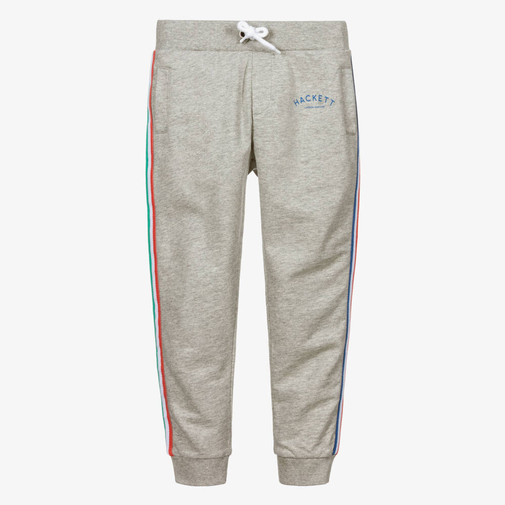 Hackett London-Grey Logo Jersey Joggers | Childrensalon Outlet