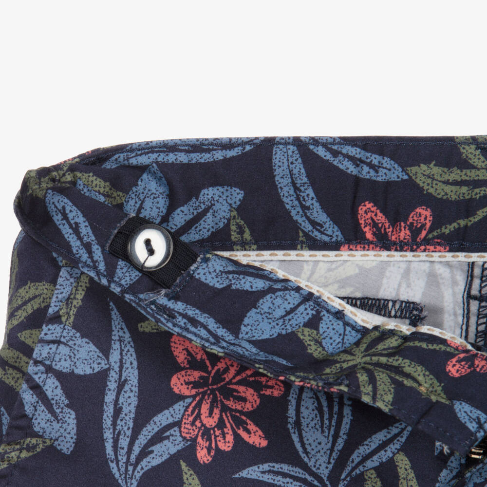 Hackett London-Navy Blue Cotton Shorts | Childrensalon Outlet