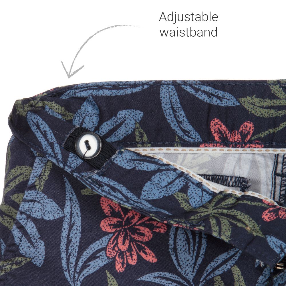 Hackett London-Navy Blue Cotton Shorts | Childrensalon Outlet