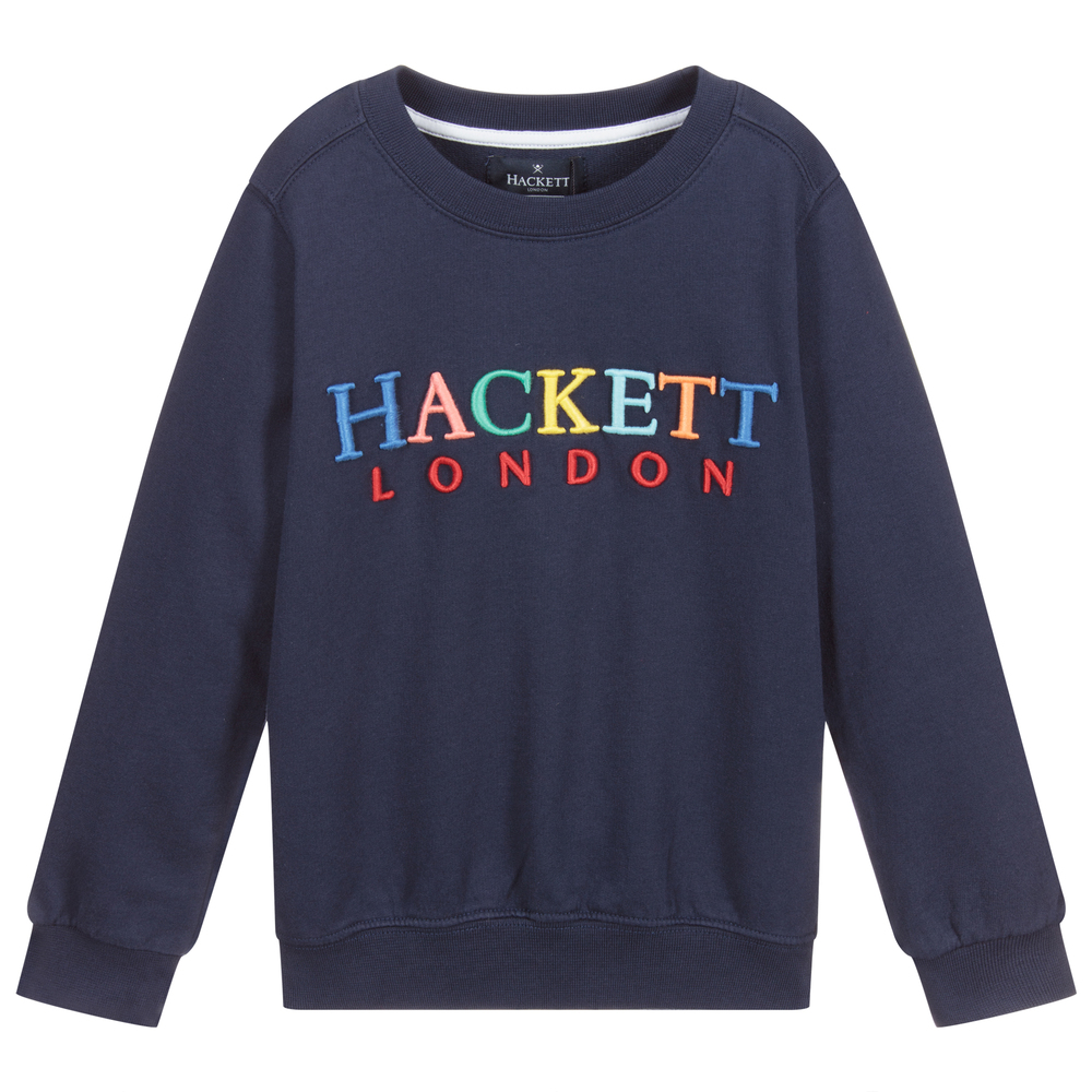 Hackett London - Navy Blue Logo Sweatshirt | Childrensalon