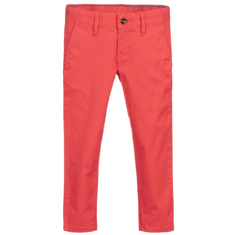 Hackett London - Red Slim Fit Chino Trousers | Childrensalon